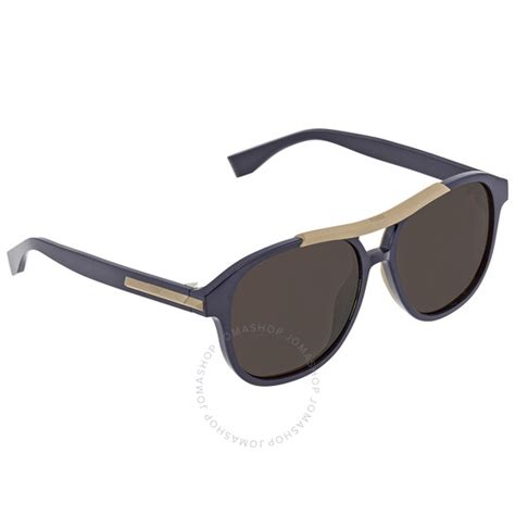 Fendi Men's Blue Pilot Sunglasses FF M0026/G/S PJP 56